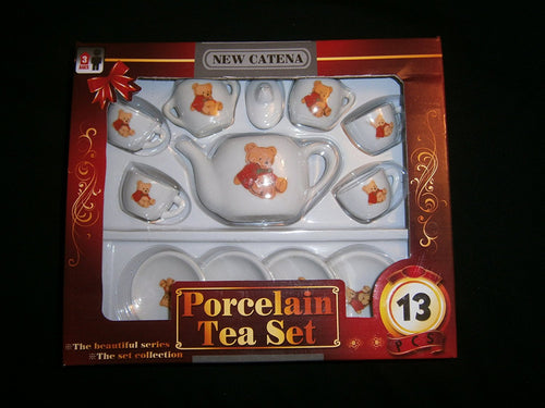 porcelain bear tea set (13 pcs)
