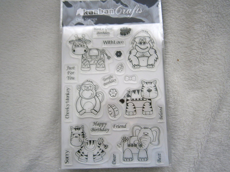 kanban clear stamps birthdays