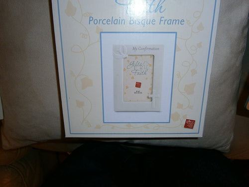 gifts of faith porcelain bisque frame my confirmation