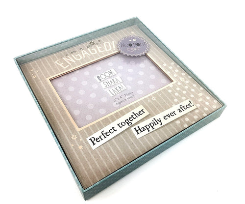 Engagement Photo Frame Gift Modern and Funky With Sentiments