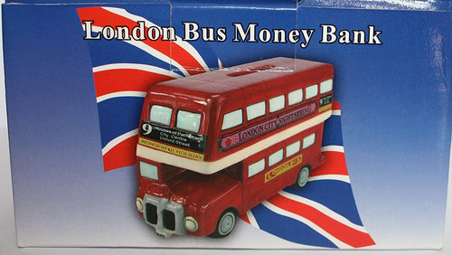 London Bus Money Box (Money Bank, Piggy Bank), Classic Design by Lesser & Pavey