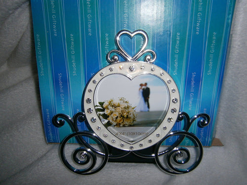 crystal coach diamante 4x4 photo frame wedding