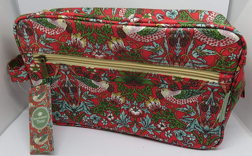 Lesser and Pavey Strawberry Thief Oil Cloth Wash Bag