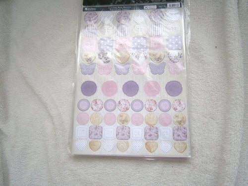 lavender rose buttons papercraft toppers