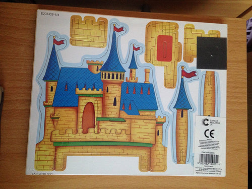 Make your own princess castle and figures. 3D wooden puzzle