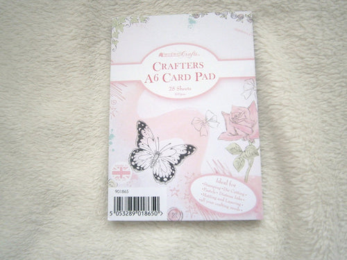 crafters a6 card pad 25sheets pad