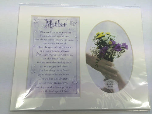 Mother Special Keepsake Photo Frame Mount