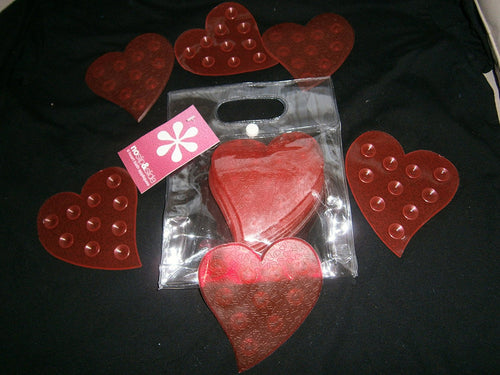 heart bath appliques 6heart shapped non skid bath tub