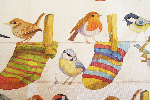 Emma Ball Garden Birds cotton Tea Towel