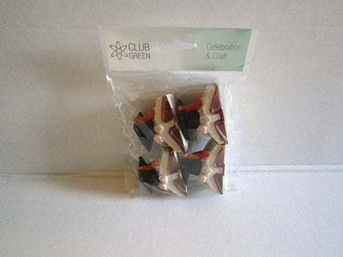 graduation cap book cake toppers pack 4