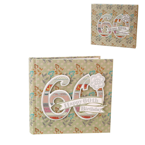 Laura Darrington Patchwork Collection Photo Album 6x4 - 60th Birthday