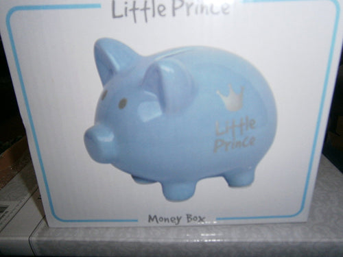 Little Prince Blue Money Box Piggy Bank
