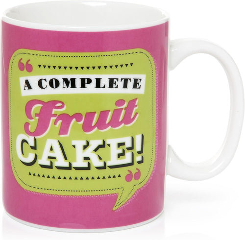 Back Chat 13 fl oz 369 ml A Complete Fruit Cake Ceramic Mug