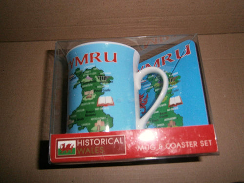 historical wales mug coaster cymru