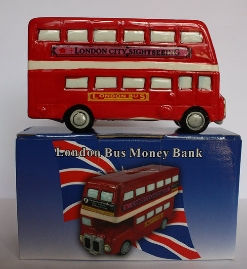 London Bus Money Box (Money Bank, Piggy Bank), Classic Design by Lesser & Pavey