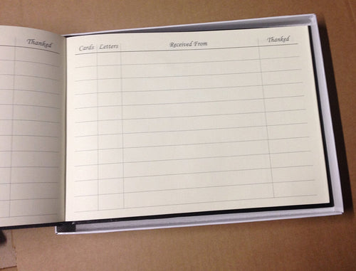 Tallon Condolence Book with Keepsake Box