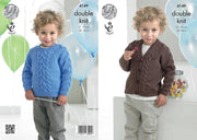Knitting pattern Children's sweater and cardigan to knit in King Cole Comfort DK