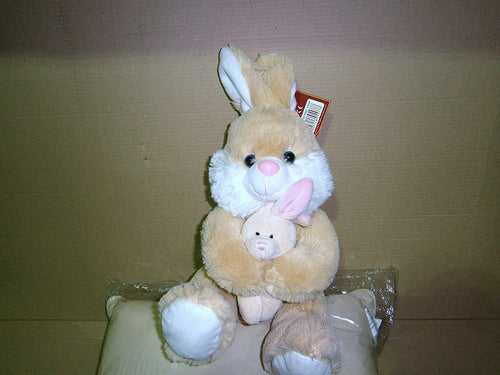 keel toys rabbit with baby one supplied at random