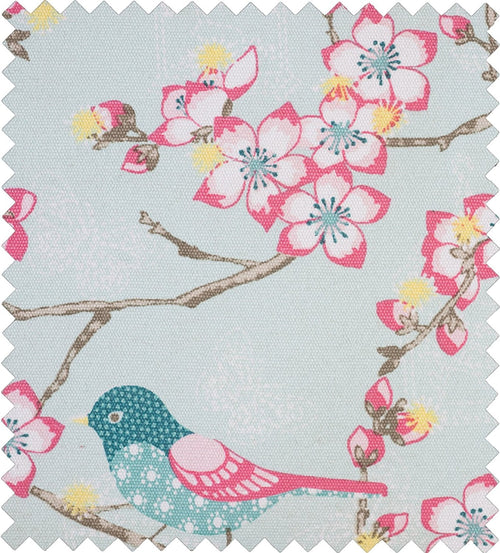 HobbyGift MR4687/198 | Tweet Print Craft Bag/Wooden Handles | 11x42x31½cm