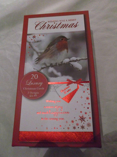 Luxury Snowy Robin Design Christmas Cards  20