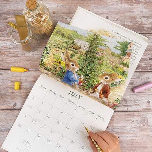 Peter Rabbit 2026 Square Wall Calendar | Monthly Planner with Beatrix Potter Illustrations | Classic Character Calendar for Home or Office