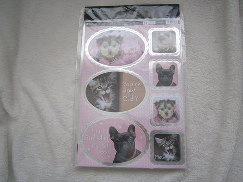 hugs and snuggles paper craft toppers