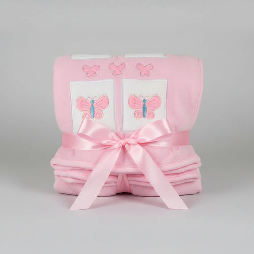 bobo boutique extra soft blanket 80x100cm pink