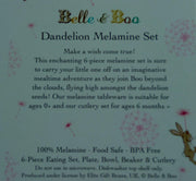 Belle & Boo Dandelion Melamine Set