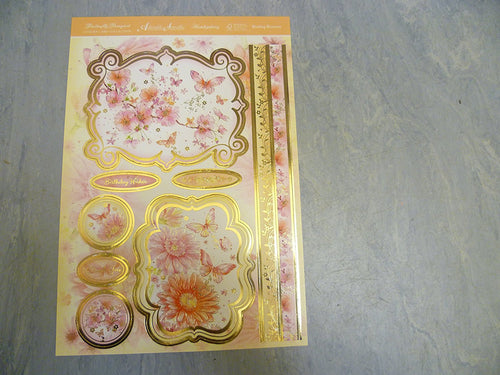 Hunkydory Crafts Butterfly Bouquet A4-Blushing Blossoms Luxury Topper Set