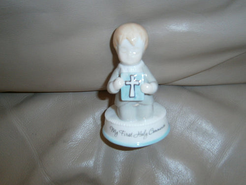 gifts of faith commemorative communion figurine boy