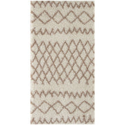 Moroccan Ivory Beige Shaggy Rug | 930