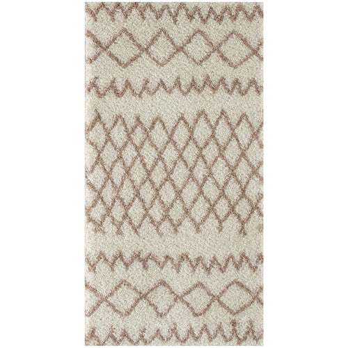 Moroccan Ivory Beige Shaggy Rug | 930