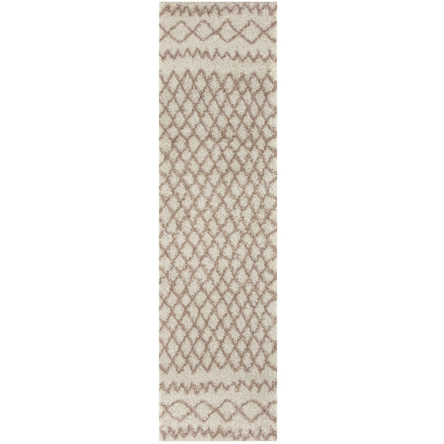 Moroccan Ivory Beige Shaggy Rug | 930
