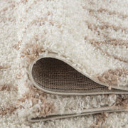 Moroccan Ivory Beige Shaggy Rug | 930