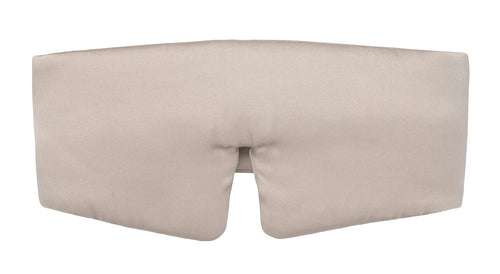 Soft Beige Silk Eye Mask