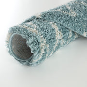 Moroccan Duck Egg Blue Shaggy Rug | 950