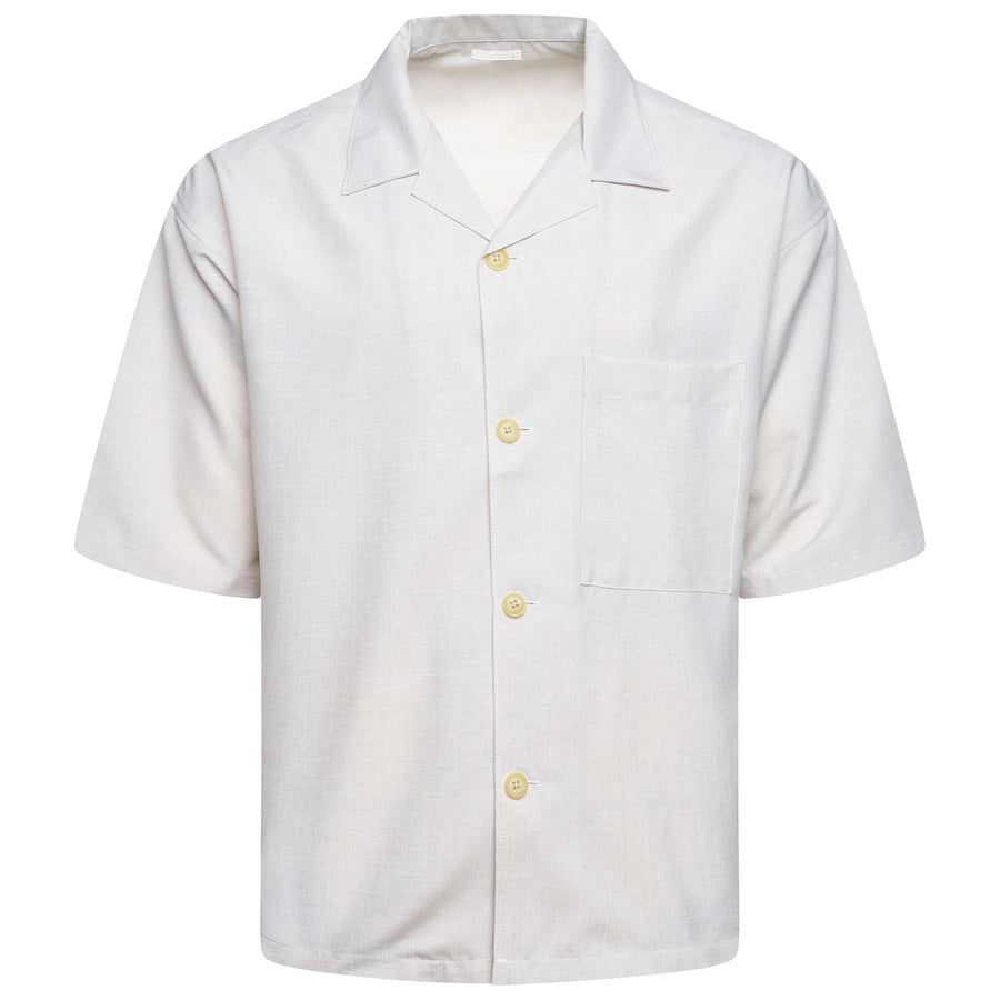 Full Button Open Collar Summer Shirt