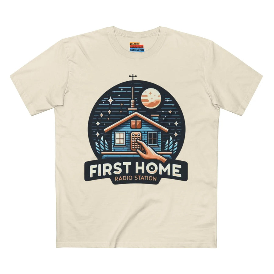 First Home Radio Station Graphic Tee - Celebrate Unity and Nostalgia