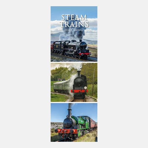 2026 Slimline Calendar – Steam Trains