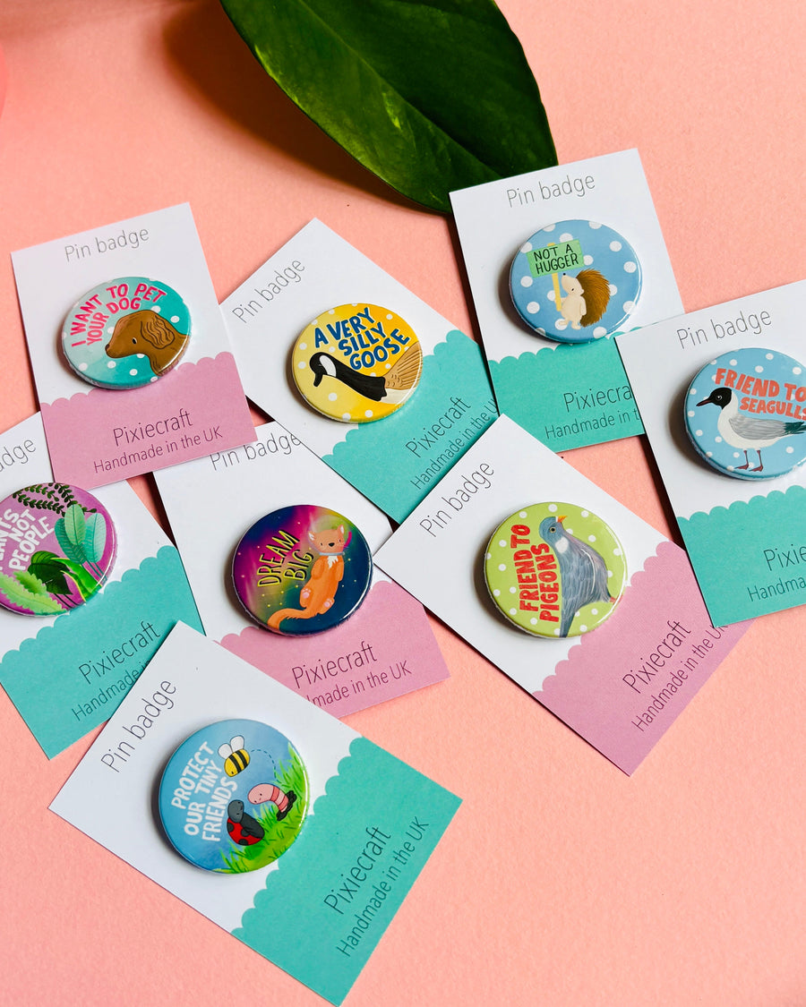 Eco-Warrior Gift Pin Badge or Magnet- Protect Bugs