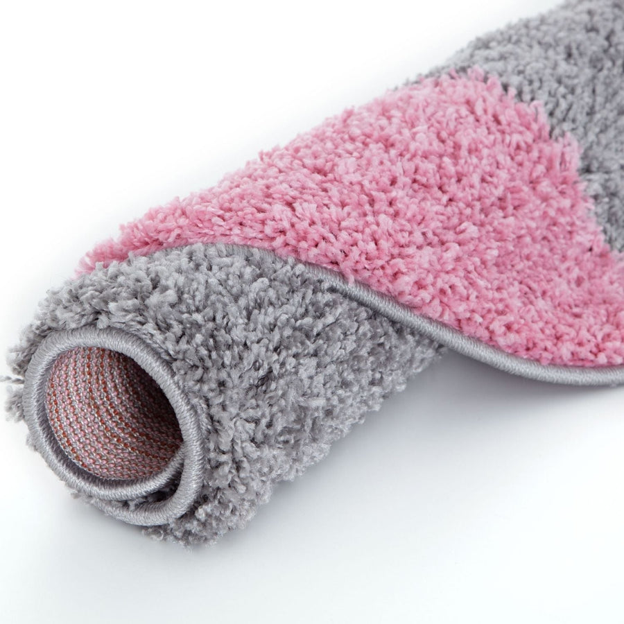 Myshaggy Geometric Pink Rug