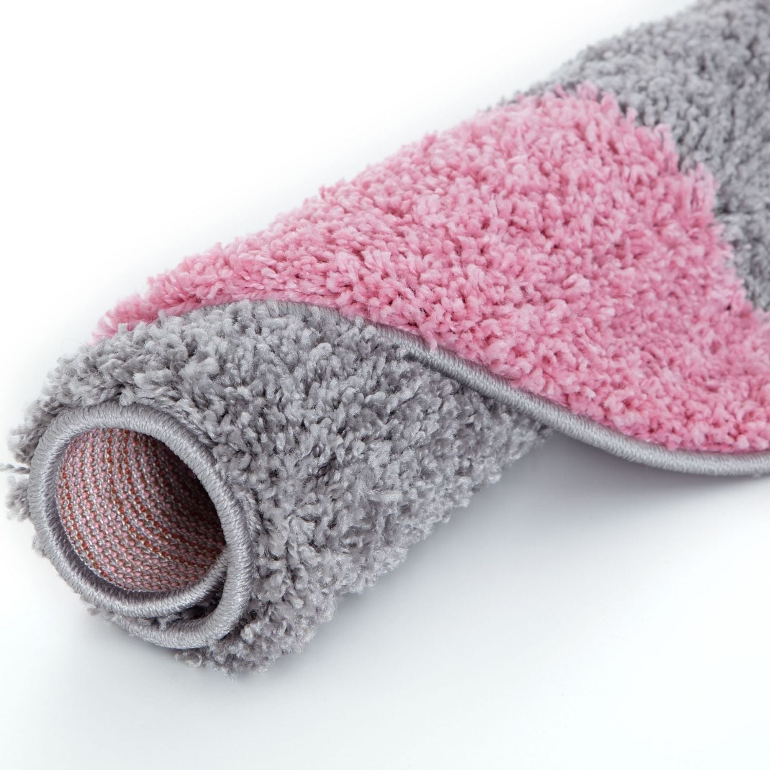 Myshaggy Geometric Pink Rug