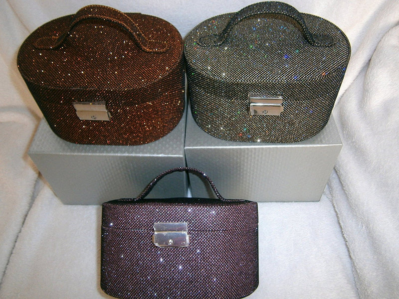 jewellery case glittery effect choice colours please state or one at random