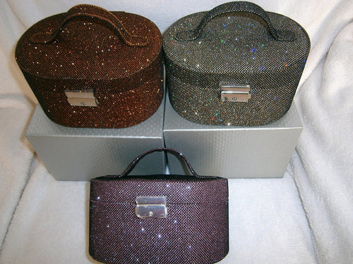 jewellery case glittery effect choice colours please state or one at random