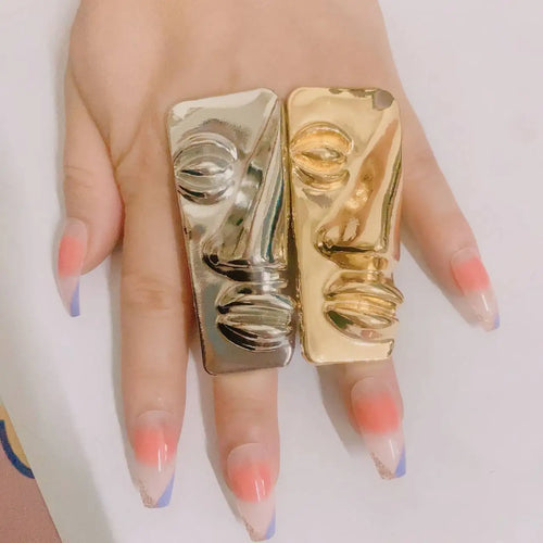Rings For Women Big Gold Plated Ring Assorted Elements and Shapes Jewelry Sets