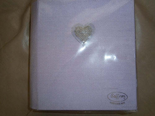 silver lilac wedding keepsakebox