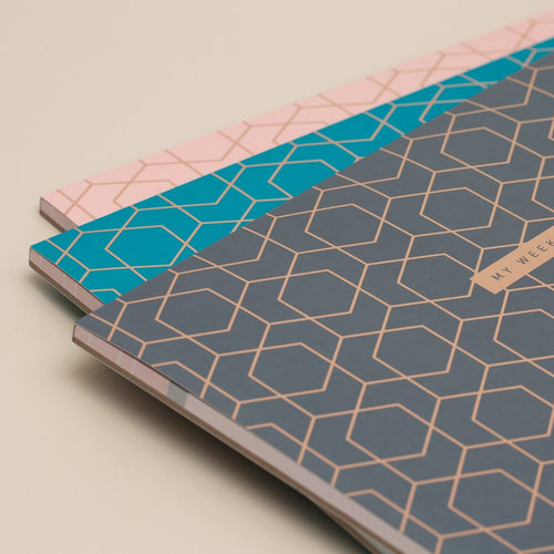 Matilda Myres | A4 Weekly List Pad with 100 Sheets | Grey