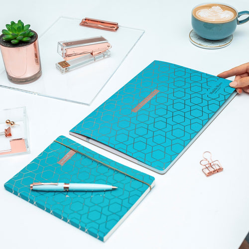 Matilda Myres | A5 Daily List Pad with 100 Sheets and Magnetic Strip | Teal