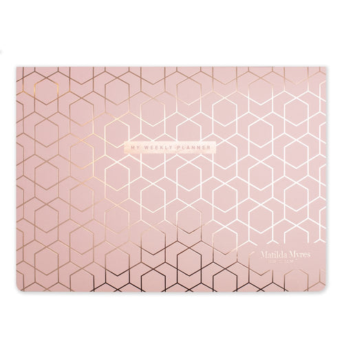 Matilda Myres | A4 Weekly List Pad with 100 Sheets | Pink