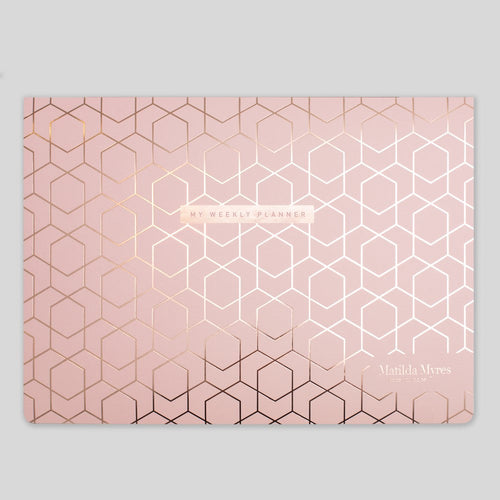 Matilda Myres | A4 Weekly List Pad with 100 Sheets | Pink